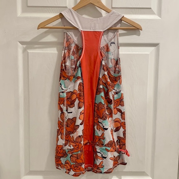 Lululemon Racerback Floral Coral Tank Top - Picture 5 of 14